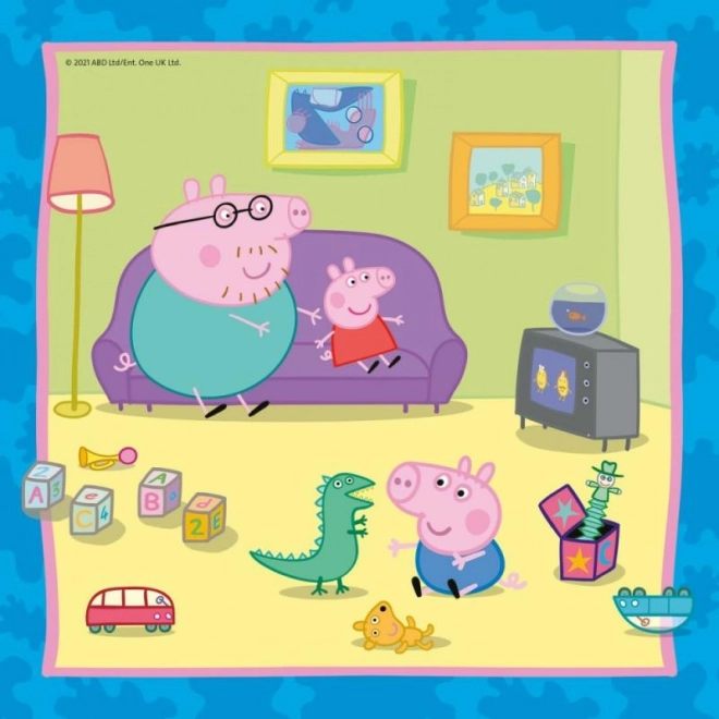 Puzzle Peppa Pig 3x49 pezzi