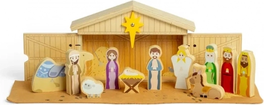 Bigjigs Toys Presepe di Natale in Legno