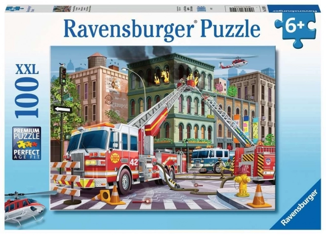 Puzzle RAVENSBURGER pompieri in azione XXL 100 pezzi