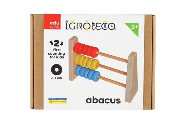 Contatore di legno colorato per bambini