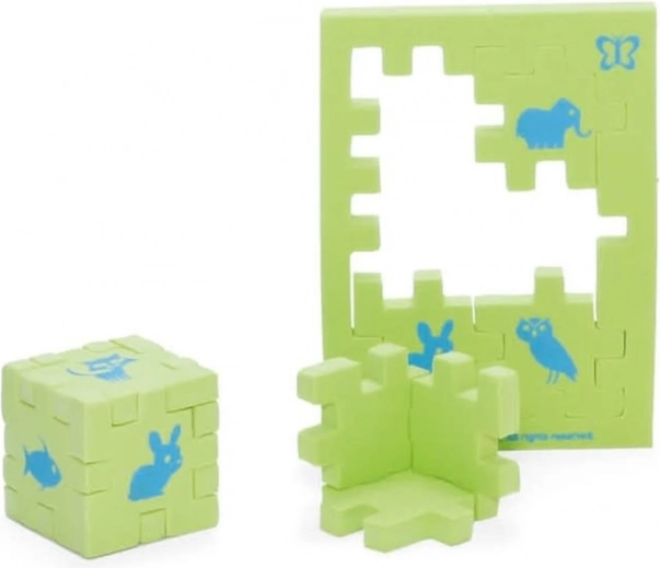 Happy Cube Junior – animali (1 cubo) puzzle 3D in gommapiuma