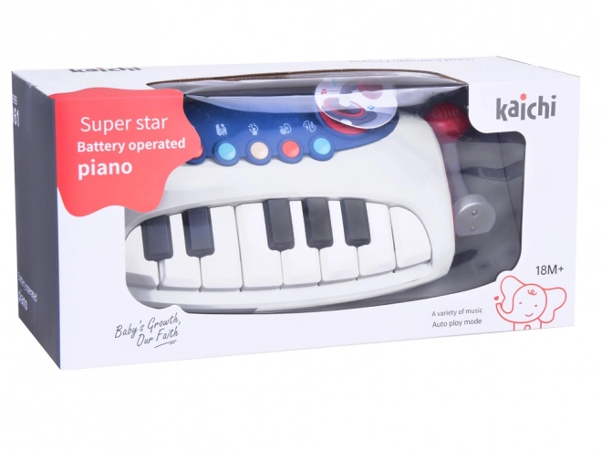 Pianoforte musicale interattivo con microfono per bambini