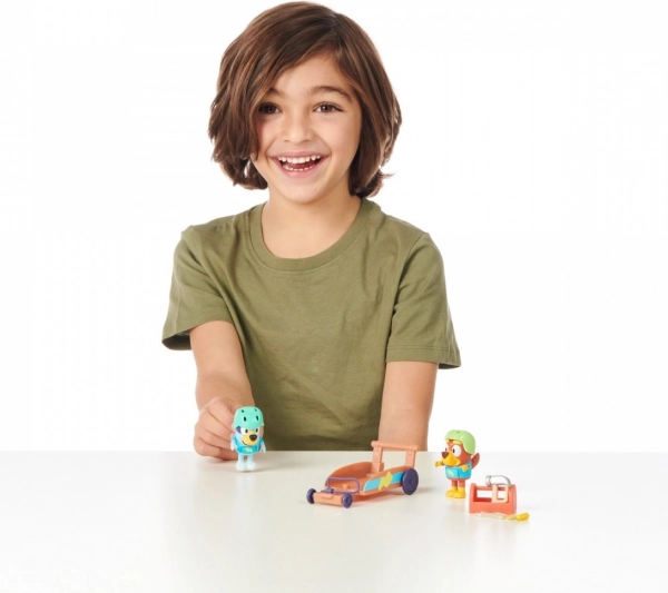 Figurine Bluey Gokart con 2 cagnolini