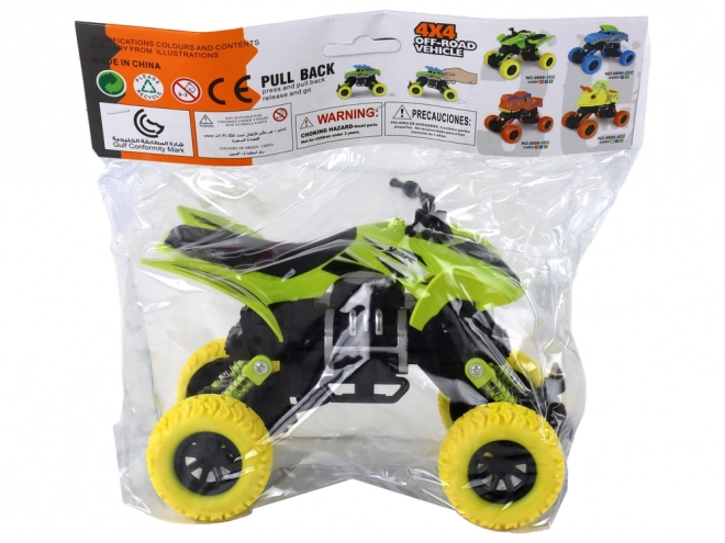 Quad verde con ruote in gomma per bambini