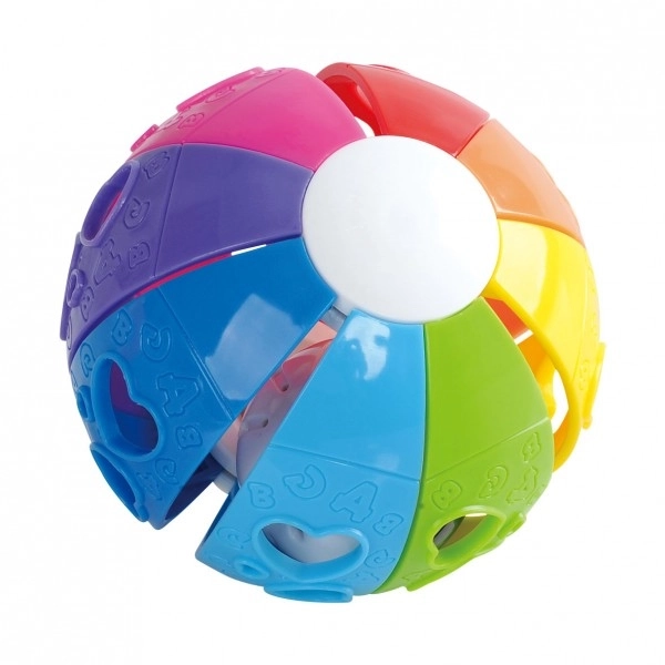 Palla Arcobaleno Sonaglio in Plastica 10cm