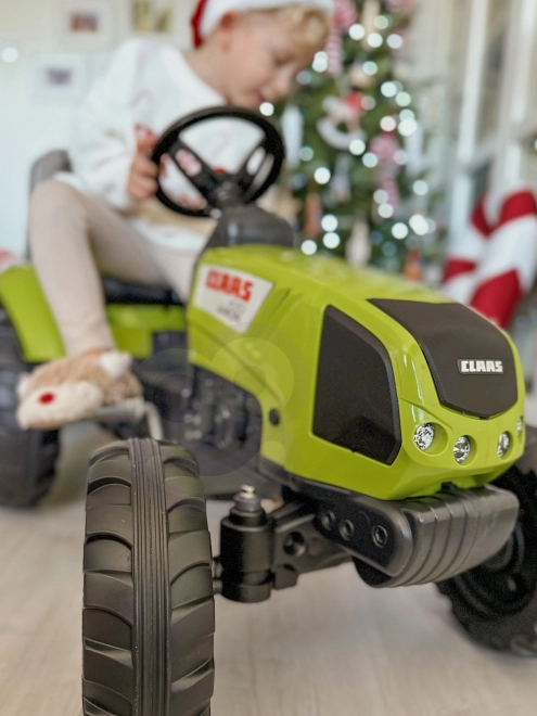 Trattore a pedali FALK Claas Arion 430 con rimorchio