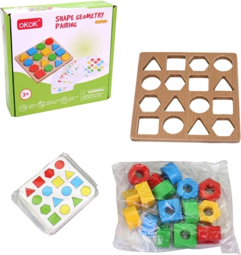 Gioco educativo in legno per lo sviluppo della memoria