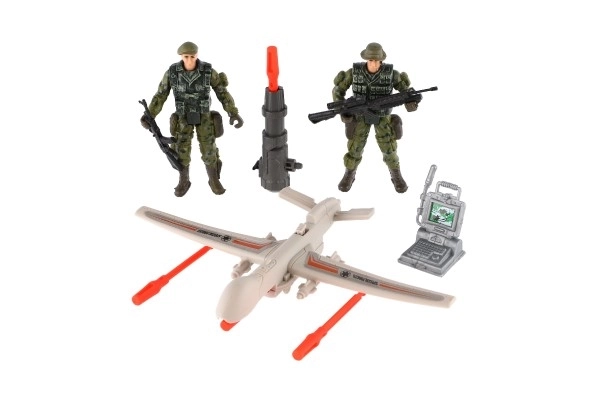 Set militare con aeroplano e accessori