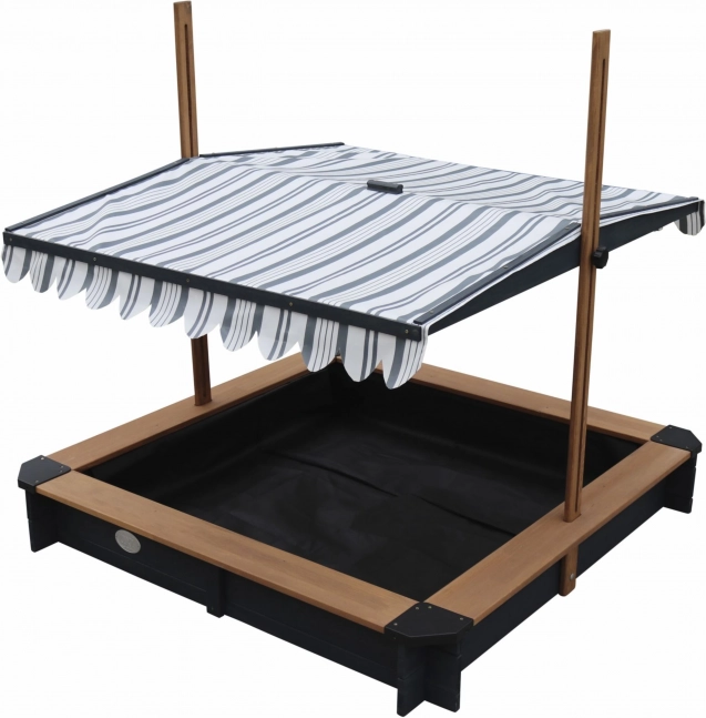 Sabbiera in legno con tetto regolabile e panchine AXI