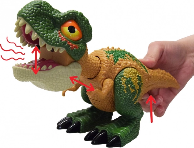 Dinosauro acustico Tirannosauro Rex con effetti sonori e luminosi