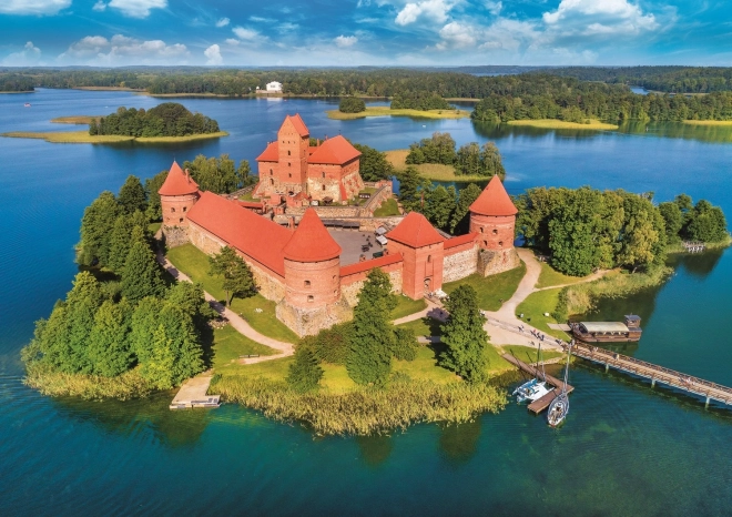 Puzzle Castello di Trakai, Lituania 1000 Pezzi