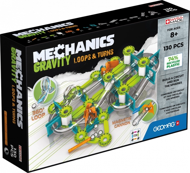 Loops & Turns Magnetiche Mechanics Gravity - 130 Pezzi