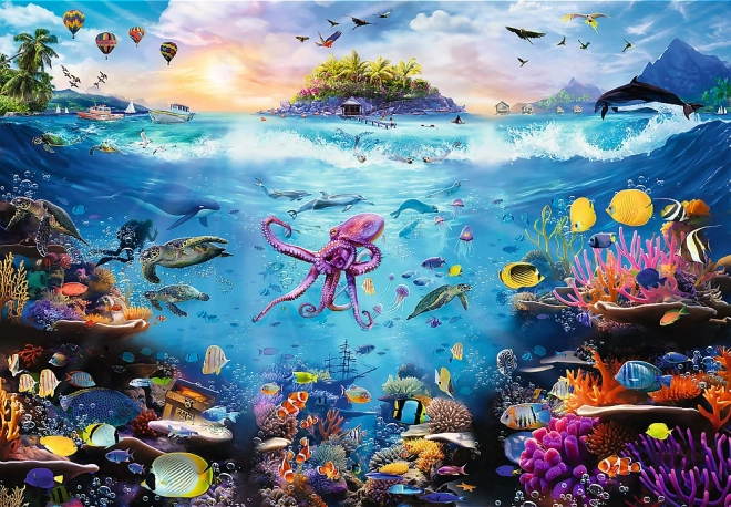 Puzzle Immersione nel Paradiso Sottomarino 13500 Pezzi