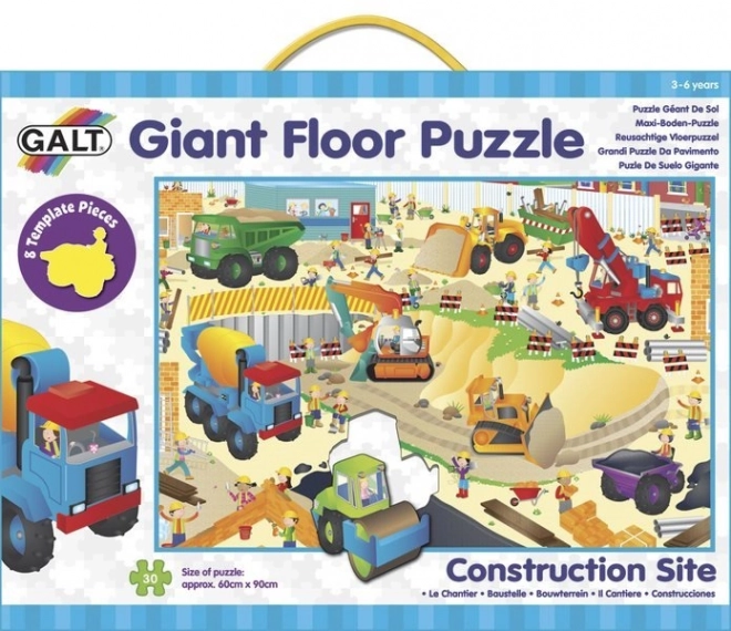 Puzzle gigante da pavimento cantiere