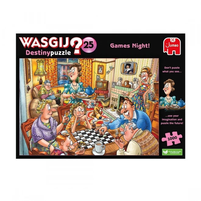 Puzzle 1000 pezzi Wasgij Serata di giochi