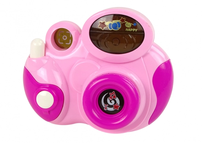 Fotocamera Interattiva per Bambini Luce e Suono Rosa