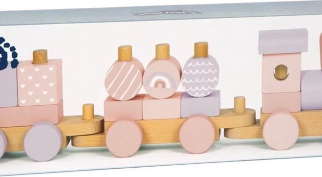 Trenino in legno rosa Small Foot