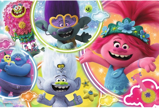 Puzzle MAXI 24 pezzi TROLLS 2: Il nostro mondo musicale