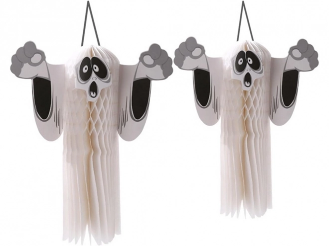 Decorazione Pendente Fantasma Halloween in Carta 3D