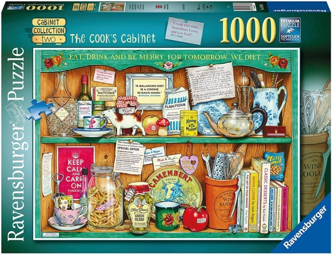 Collezione Armadietto Puzzle Ravensburger: Il Credenzino del Cuoco 1000 Pezzi