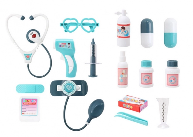 Set medico del piccolo dottore con luci e suoni blu