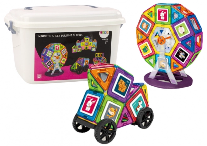 Set di Costruzioni Magnetiche con Ruota del Mulino