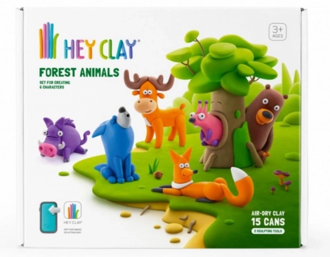 Massa modellabile Hey Clay animali della foresta