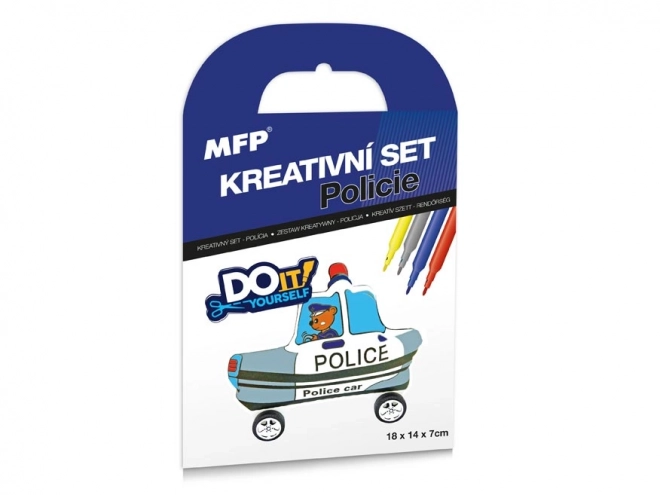 Set creativo auto gonfiabile - Polizia