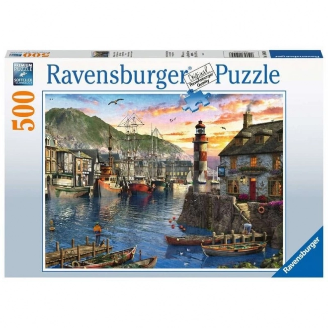 Puzzle Ravensburger Alba al porto 500 pezzi