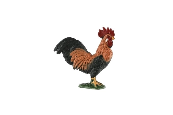 Gallo domestico in plastica 5cm