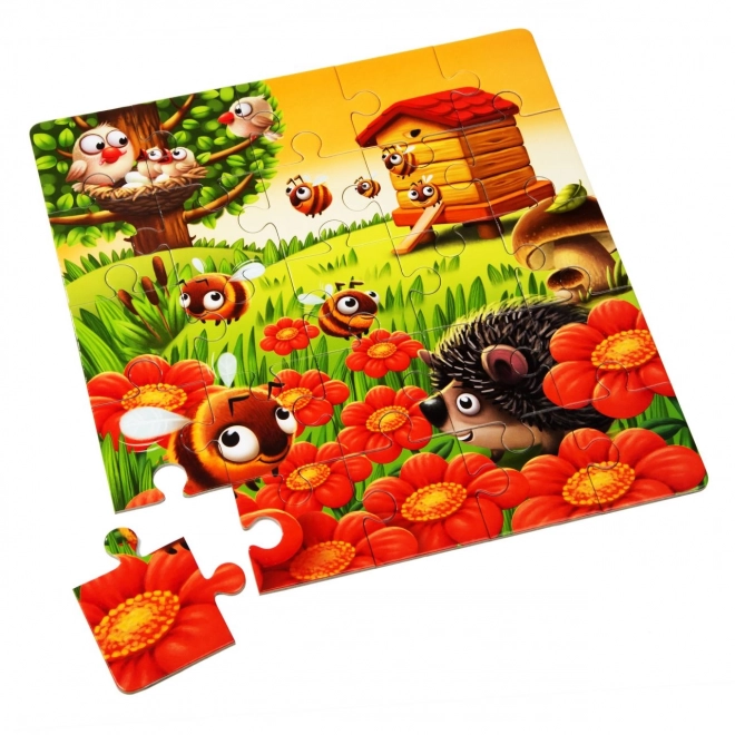 Animali Preferiti 3 in 1 - Puzzle Per Bambini