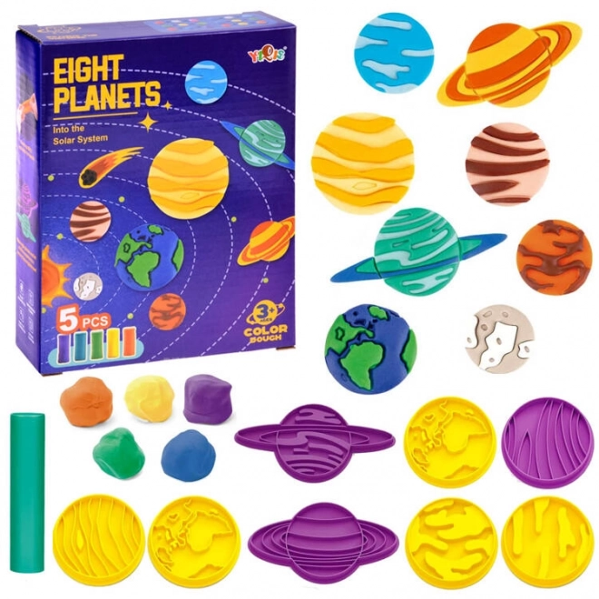 Set educativo di pasta modellabile Sistema Solare