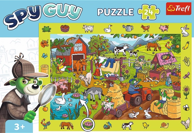 Puzzle Osservativi Spy Guy Fattoria 24 Pezzi