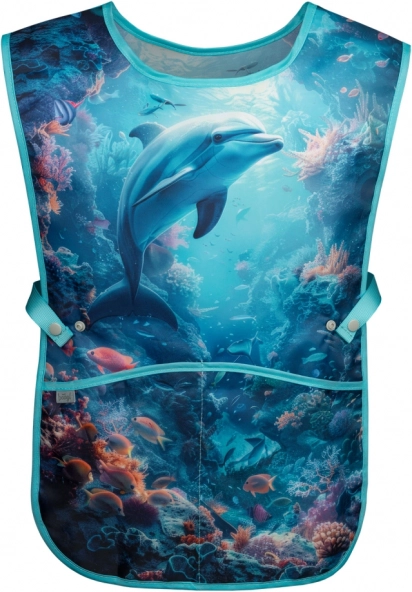 Grembiule per bambini con motivo delfino