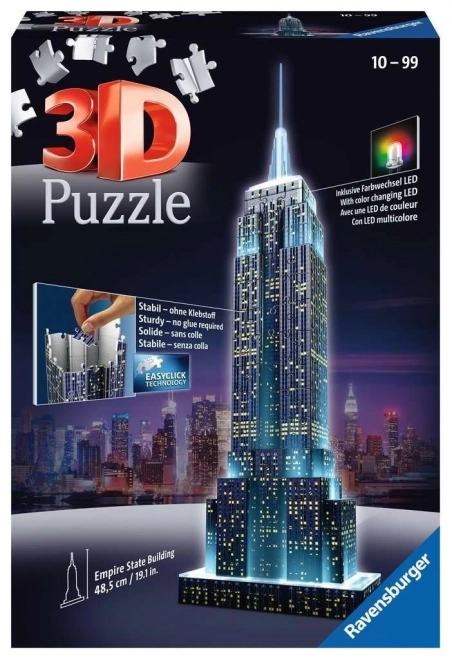 Puzzle 3D Notturno Empire State Building 216 pezzi