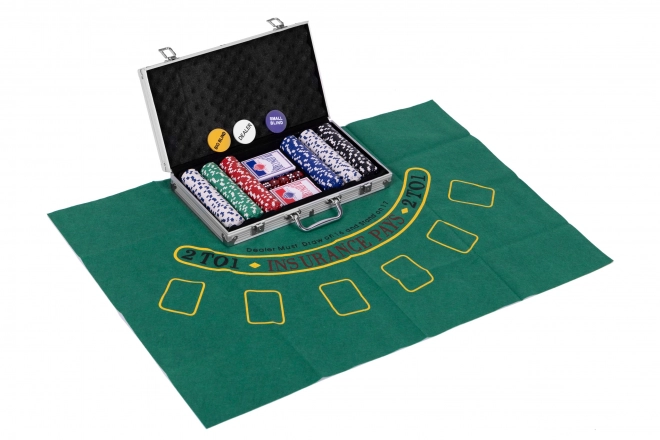 Set di Poker e Blackjack con Valigetta Portatile