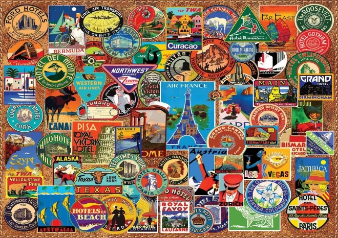 Puzzle Viaggiatore del Mondo 1500 pezzi