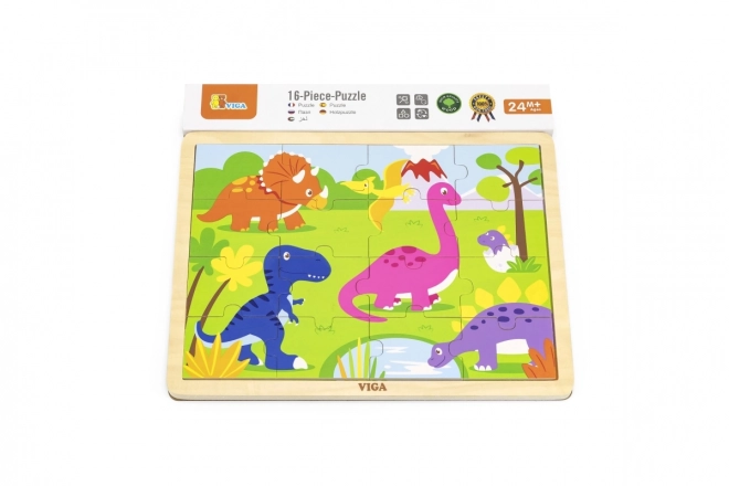 Puzzle in legno dinosauri VIGA