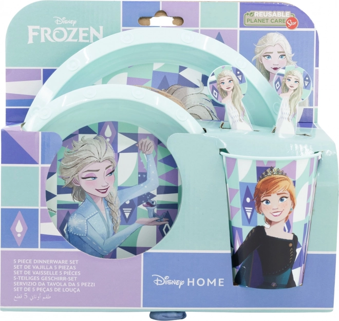 Set da pranzo per bambini 5 pezzi Frozen