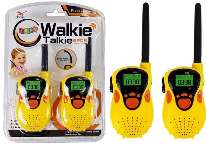 Walkie Talkie per bambini gialle