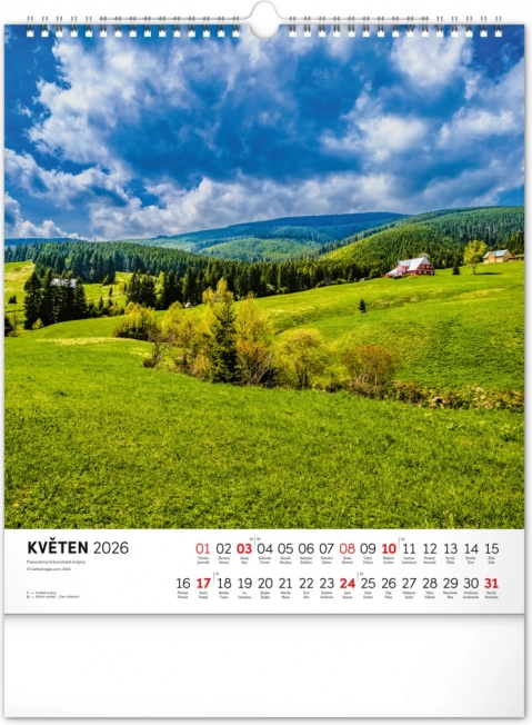 Calendario da parete Krkonoše 2026