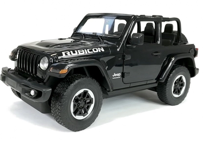 Auto telecomandata Jeep Wrangler Rubicon nero in scala 1:14