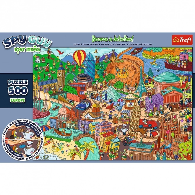 Puzzle 500 Pezzi Spy Guy Oggetti Smarriti Europa