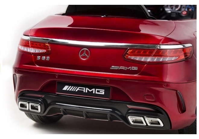 Auto a batteria Mercedes S63 rosso vernice