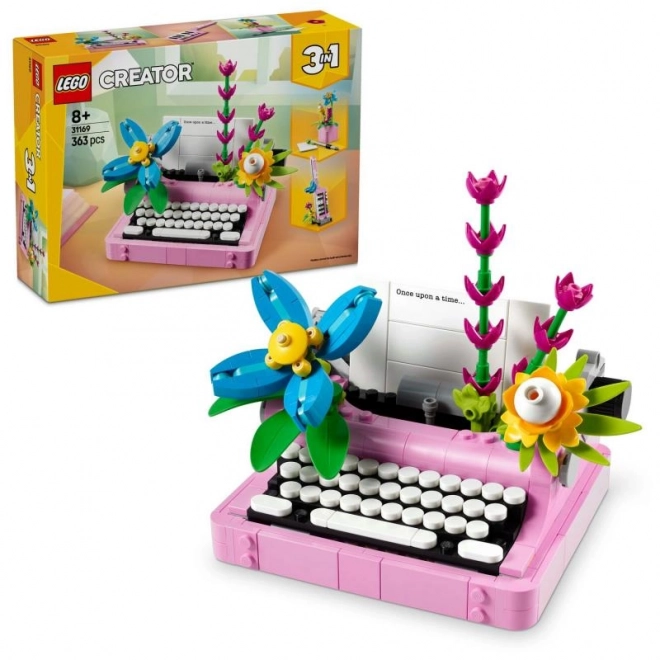 Macchina da scrivere con fiori LEGO Creator