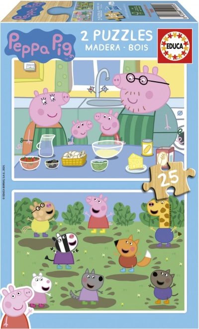 Puzzle di legno Peppa Pig