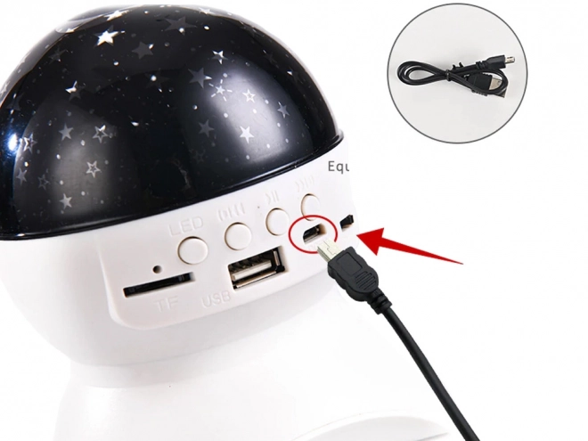 Proiettore Stelle con Luce Notturna e Altoparlante Bluetooth USB