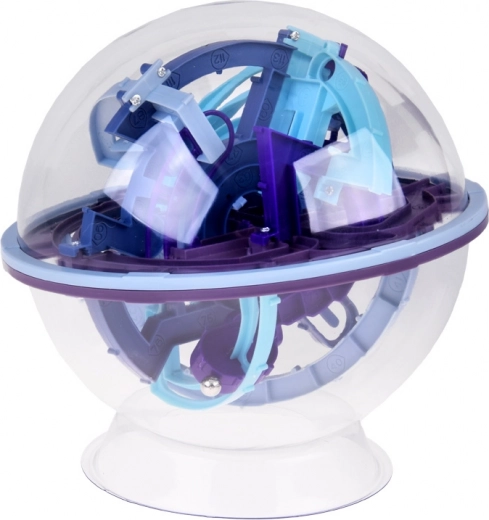 Sfera trasparente con labirinto 3D multilivello