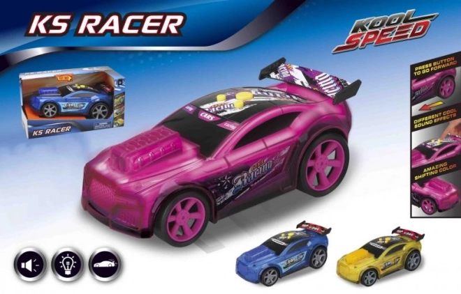 Auto sportivo racer con suono e batterie