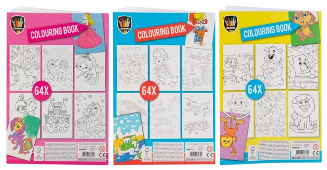 Grande libro da colorare di unicorni e principesse